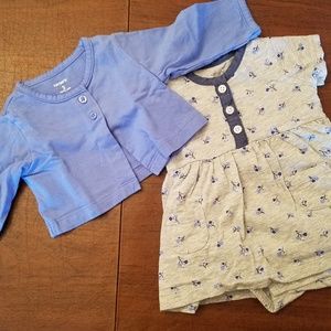 Carter's dress and cardigan set